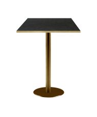 Bar table 60 x 60 cm Rome bistro black stone