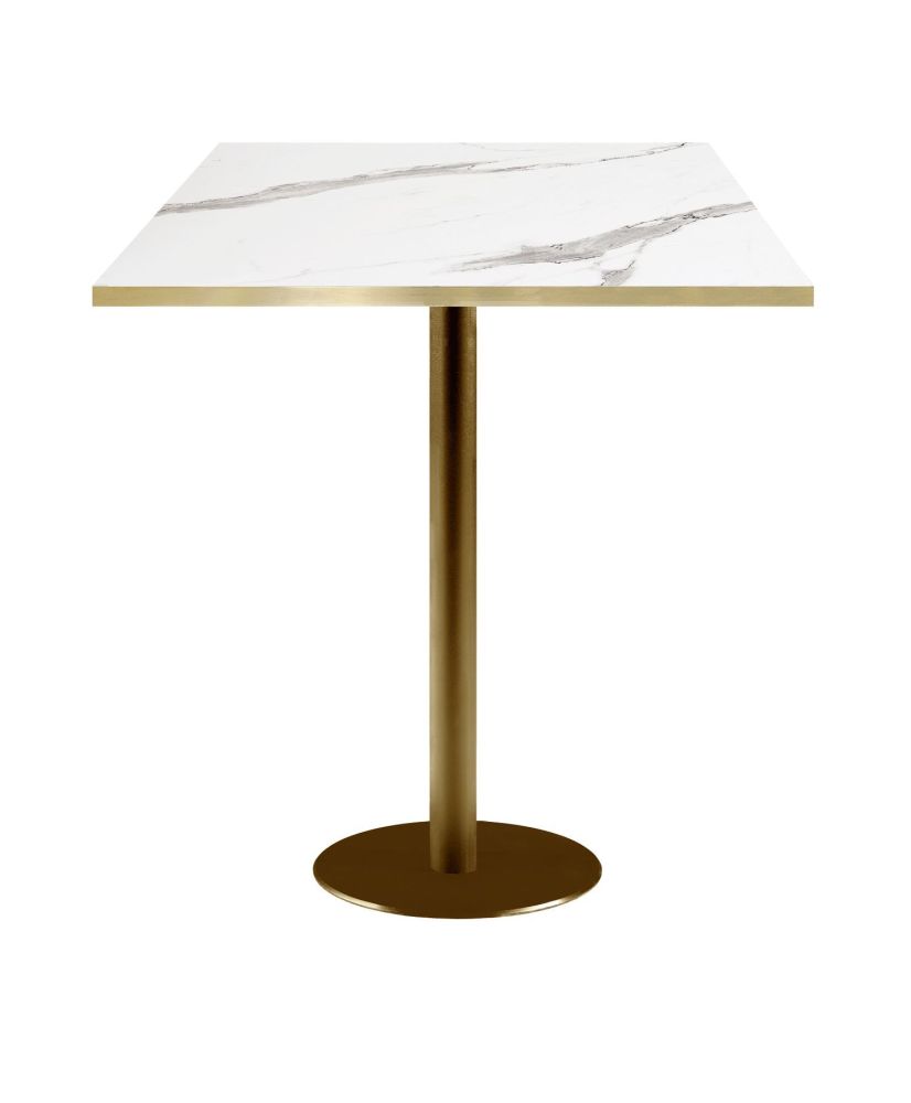 Bar table 60 x 60 cm Rome bistro white marble Bar table 60 x 60 cm Rome bistro white marble