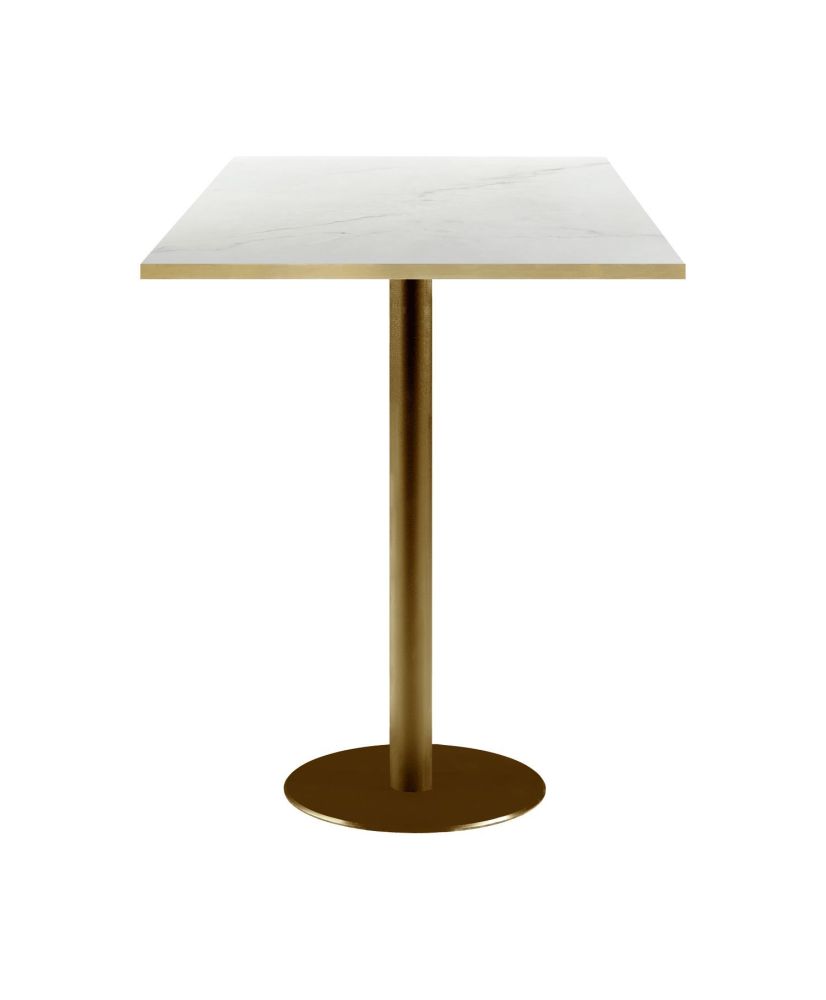 Mange-debout 60 x 60 cm Rome bistrot marbre translucide Mange-debout 60 x 60 cm Rome bistrot marbre translucide
