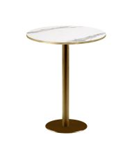 Round high bar Ø 60 cm Rome bistro white marble