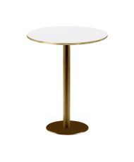Mange-debout rond Ø 60 cm Rome bistrot blanche
