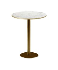 Mange-debout rond Ø 60 cm Rome bistrot marbre veiné