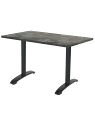 Tisch 120 x 70 cm – Bazila-Metallic-Stein