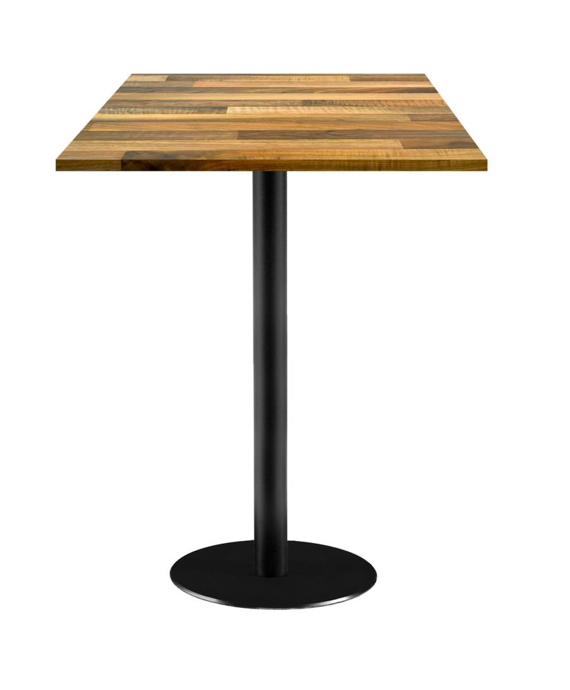 Standing table 60 x 60 cm - Rome model laminated walnut wood Standing table 60 x 60 cm - Rome model laminated walnut wood