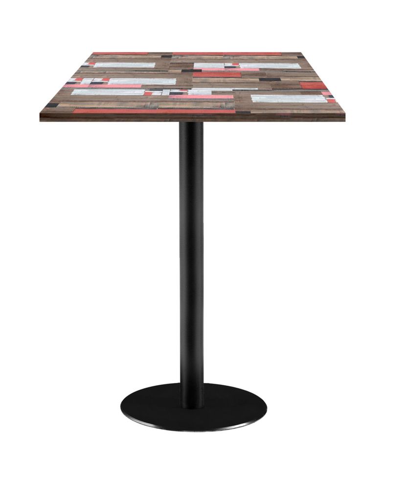 Standing table 60 x 60 cm - Rome model redden wood Standing table 60 x 60 cm - Rome model redden wood