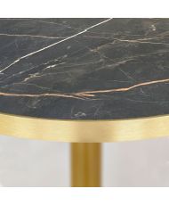 Mange-debout rond Ø 60 cm Rome bistrot marbre feu