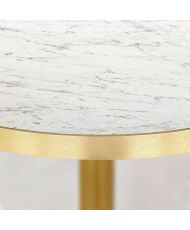 Mange-debout rond Ø 60 cm Rome bistrot marbre veiné