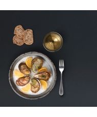 Mange-debout rond Ø 60 cm Rome bistrot noire