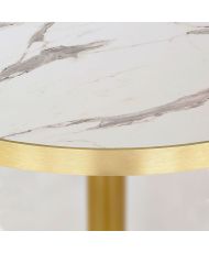 Round high bar Ø 60 cm Rome bistro white marble