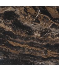 Hochtisch 60 x 60 cm Rom Bistro glänzend geäderter Marmor