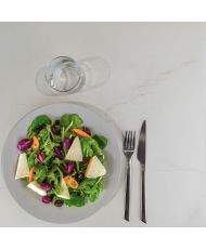Mange-debout 60 x 60 cm Rome bistrot marbre translucide