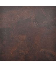Table 120 x 70 cm - Round rust rock with brass edges