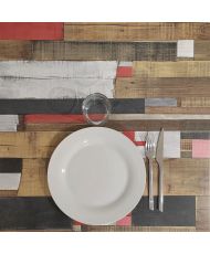 Table 70 x 70 cm - modèle Round pied blanc redden wood