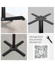 High table 60 x 60 cm - Dina mountain oak model