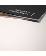 Klappbarer Terrassentisch aus weißem Compact HPL 70 x 70