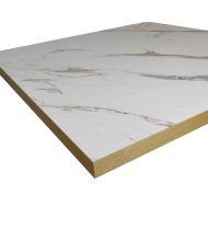 Bar table 70 x 70 cm bistro style Rome model dark gold foot