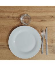 Mange-debout 70 x 70 cm - modèle Round banc chêne armor