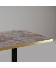 Table ronde Ø 70 cm - modèle Round cladeira chants laiton