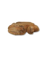 Collection HSM - Tortue décorative - 55x40x25 - Naturel - Teck