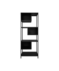 Étagère ouverte métal noir 65 x 35 x 175