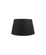 Collection HSM - Abat-jour rond conique petit - ø33/25x21 - Noir - Tissu