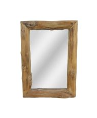 Miroir rectangulaire en teck 50 x 7 x 70