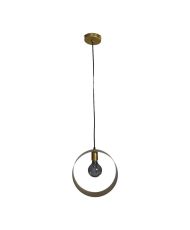 Suspension en métal doré 30 x 10 x 30