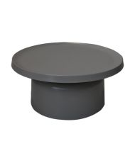 Table basse ronde grise 75 x 75 x 35