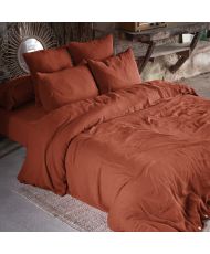 Copripiumino 240 x 220 cm GAÏA Terracotta