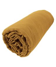 Drap housse 140 x 190 cm GAÏA Safran