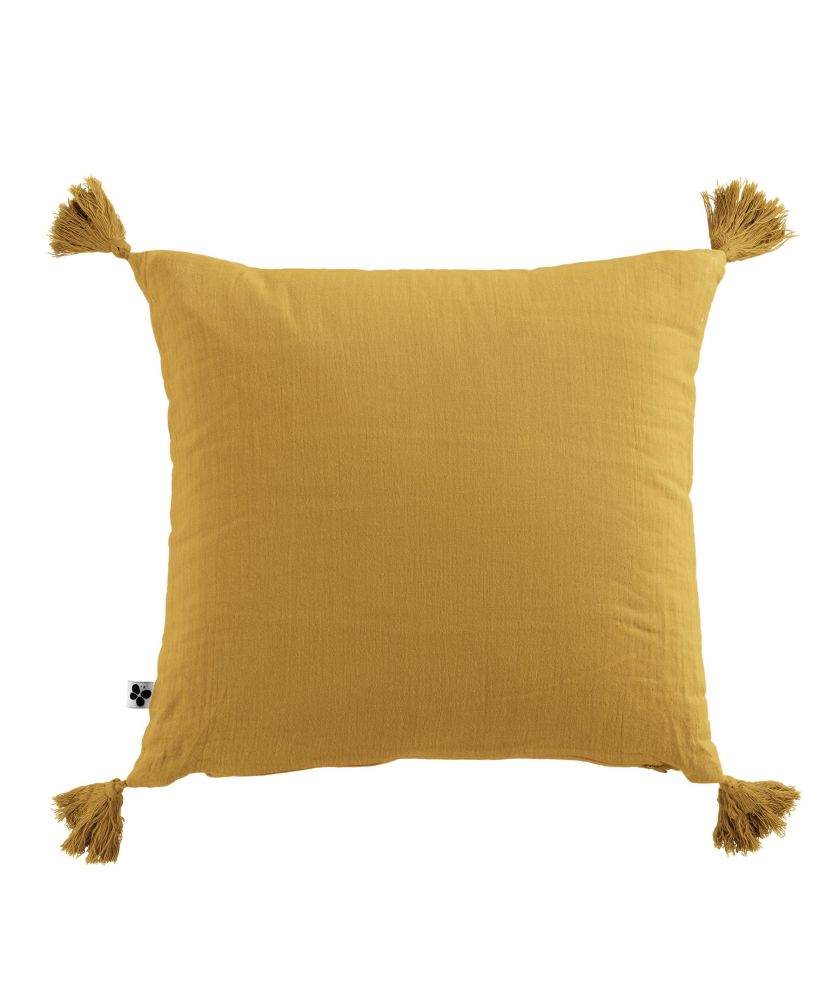 Cuscino imbottito 40 x 40 cm GAÏA Safran Cuscino imbottito 40 x 40 cm GAÏA Safran