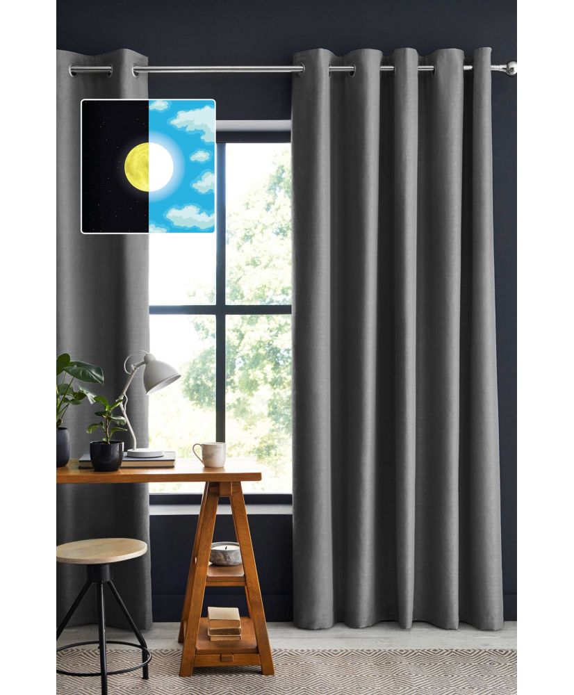 Curtain 140 x 260 cm OBSCURE Anthracite Curtain 140 x 260 cm OBSCURE Anthracite