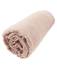 Fitted sheet 90 x 190 cm GAÏA Marshmallow
