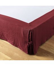 Cache-sommier 180 x 200 cm GAÏA Lie de vin