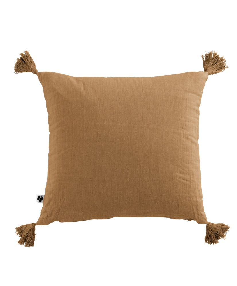 Coussin 40 x 40 cm GAÏA Camel Coussin 40 x 40 cm GAÏA Camel