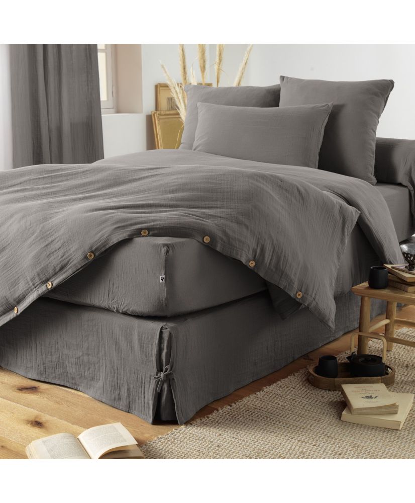 Faldón de cama 90 x 190 cm GAÏA Granito Faldón de cama 90 x 190 cm GAÏA Granito