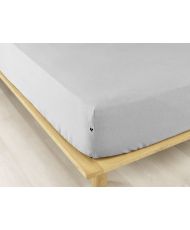 Fitted sheet 160 x 200 cm CANDICE Brume