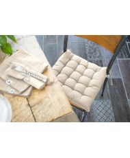 Chair cushion 38 x 38 cm KALA Greige