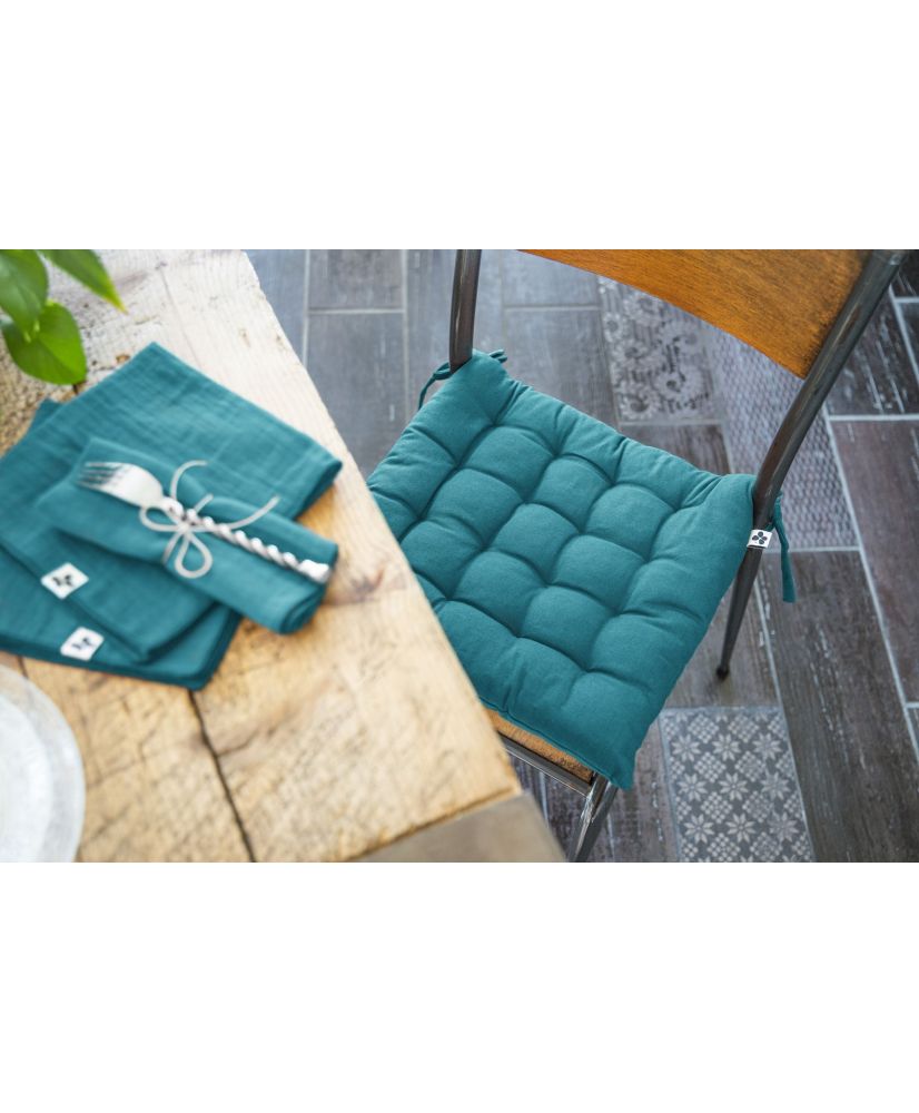 Cojín para silla 38 x 38 cm KALA Pavo real Cojín para silla 38 x 38 cm KALA Pavo real