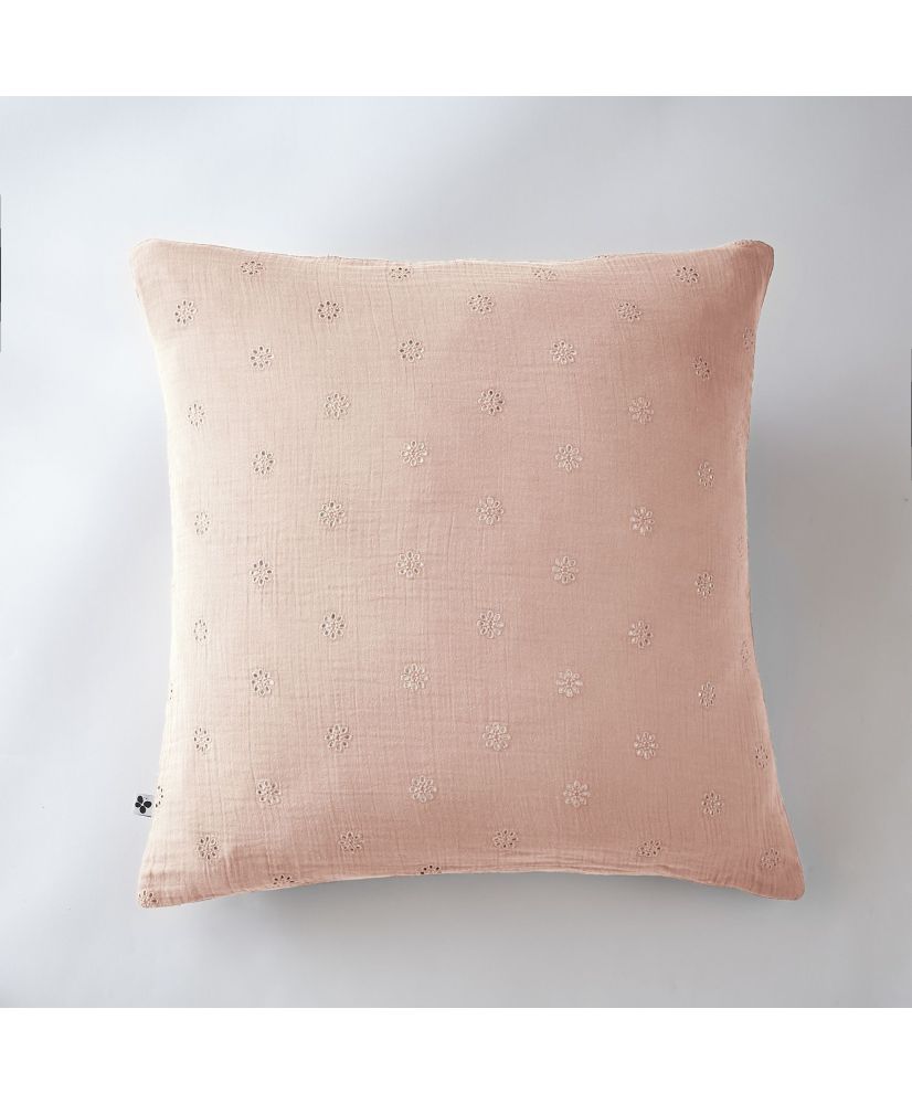 Taie d'oreiller 60 x 60 cm GAÏA BOHO Guimauve