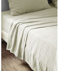 Drap plat 240 x 300 cm GAÏA Vert d'eau