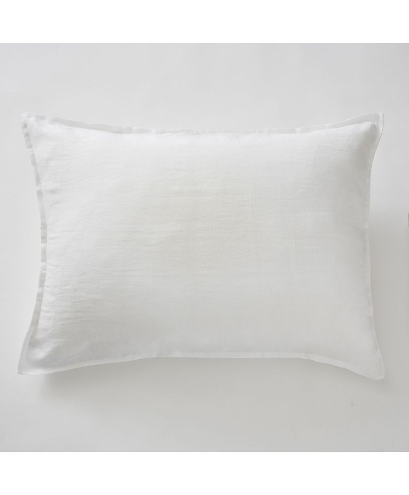 Taie d'oreiller 50 x 70 cm SOLINE Craie Taie d'oreiller 50 x 70 cm SOLINE Craie
