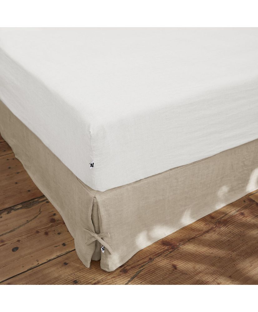 Fitted sheet 140 x 190 cm SOLINE Chalk Fitted sheet 140 x 190 cm SOLINE Chalk