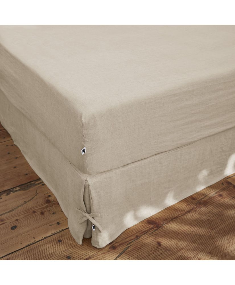 Drap housse 140 x 190 cm SOLINE Sable Drap housse 140 x 190 cm SOLINE Sable