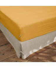 Fitted sheet 140 x 190 cm SOLINE Honey