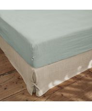 Fitted sheet 140 x 190 cm SOLINE Eucalyptus