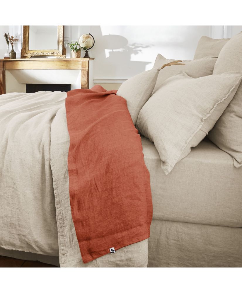 Drap plat 240 x 300 cm SOLINE Paprika Drap plat 240 x 300 cm SOLINE Paprika