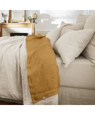 Bettlaken 270 x 300 cm SOLINE Karamell