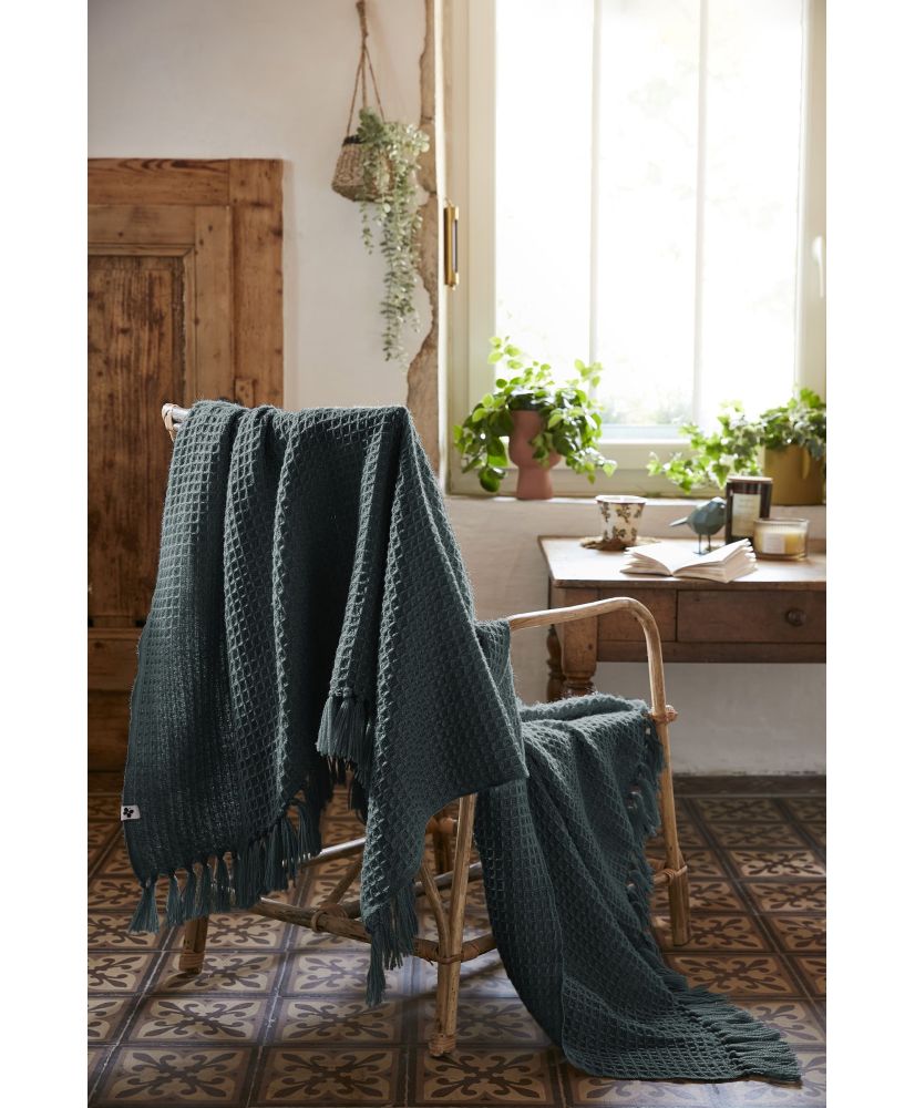 Plaid 180 x 220 cm GABIN Schiefer Plaid 180 x 220 cm GABIN Schiefer