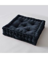 Cuscino da pavimento 50 x 50 x 10 cm CÉSAR Midnight
